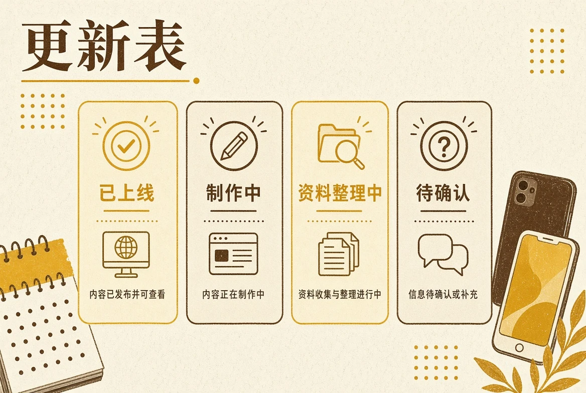 作品进度信息